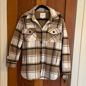Brown Plaid Shacket